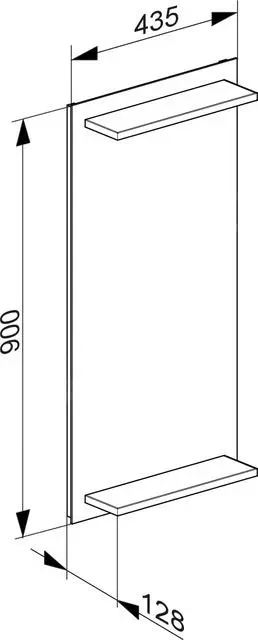 Keuco Edition 11 - Espejo Con Iluminación LED Y Repisa, 435x900 Mm 11198001500 - Imagen 2