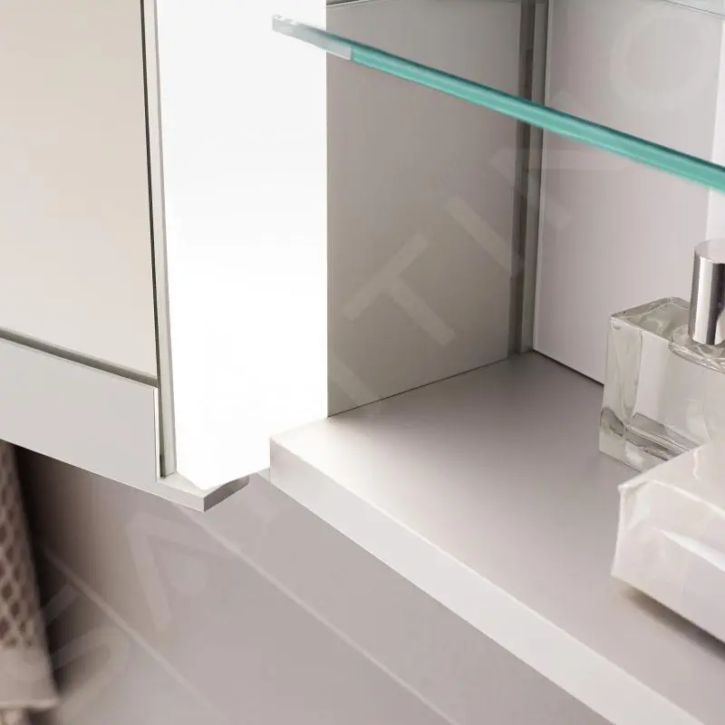 Keuco Royal Match - Armario Con Espejo E Iluminación LED, 1200x700x160 Mm, Plata Anodizada 12804171311 - Imagen 4