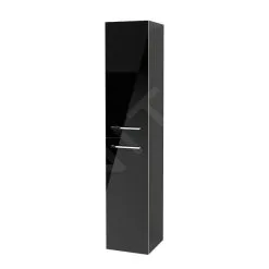Villeroy & Boch Avento - Armario Alto, 350x1760x372 Mm, 2 Puertas, Crystal Black A89401B3