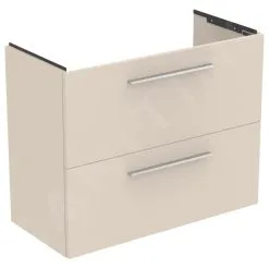 Ideal Standard I.Life S - Mueble Bajo Lavabo, 800x375x630 Mm, 2 Cajones, Arena Mate T5295NF