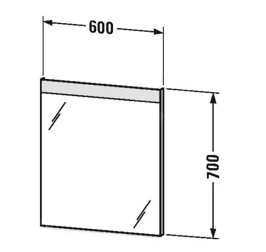 Duravit Espejos - Espejo 700x600 Mm, Con Iluminación LED LM7835000000000 - Imagen 2