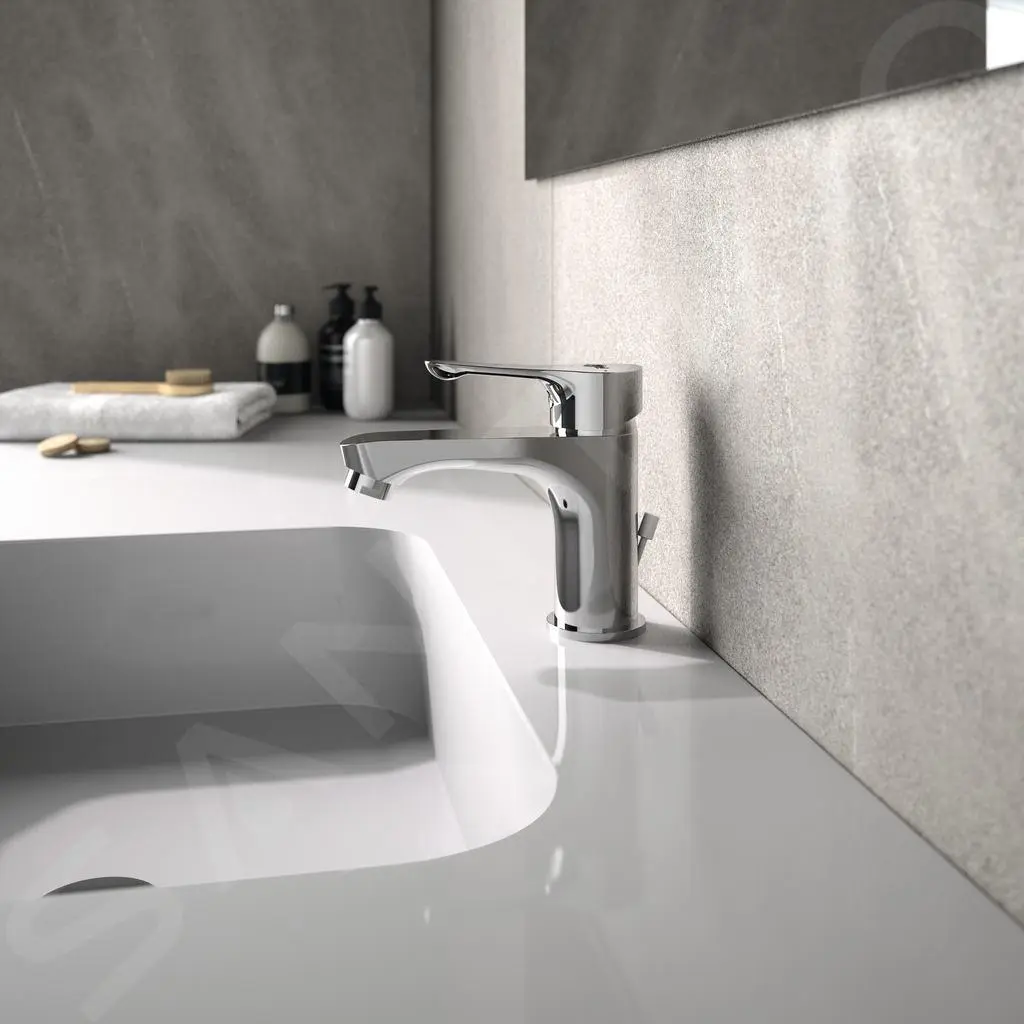 Ideal Standard Alpha - Grifo De Lavabo Con Desagüe, Cromo BC486AA - Imagen 3