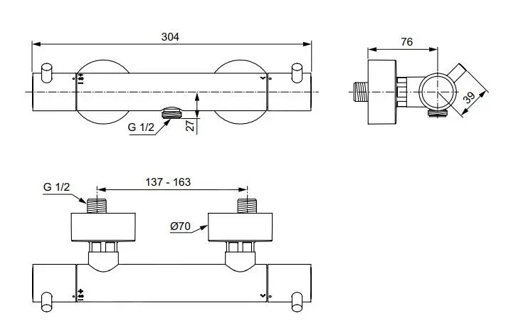 Ideal Standard CeraTherm - Grifo Termostático De Ducha, Cromo A7587AA - Imagen 2