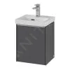 Villeroy & Boch Subway 3.0 - Mueble De Lavabo, 351x429x309 Mm, 1 Puerta, Grafito C58400VR