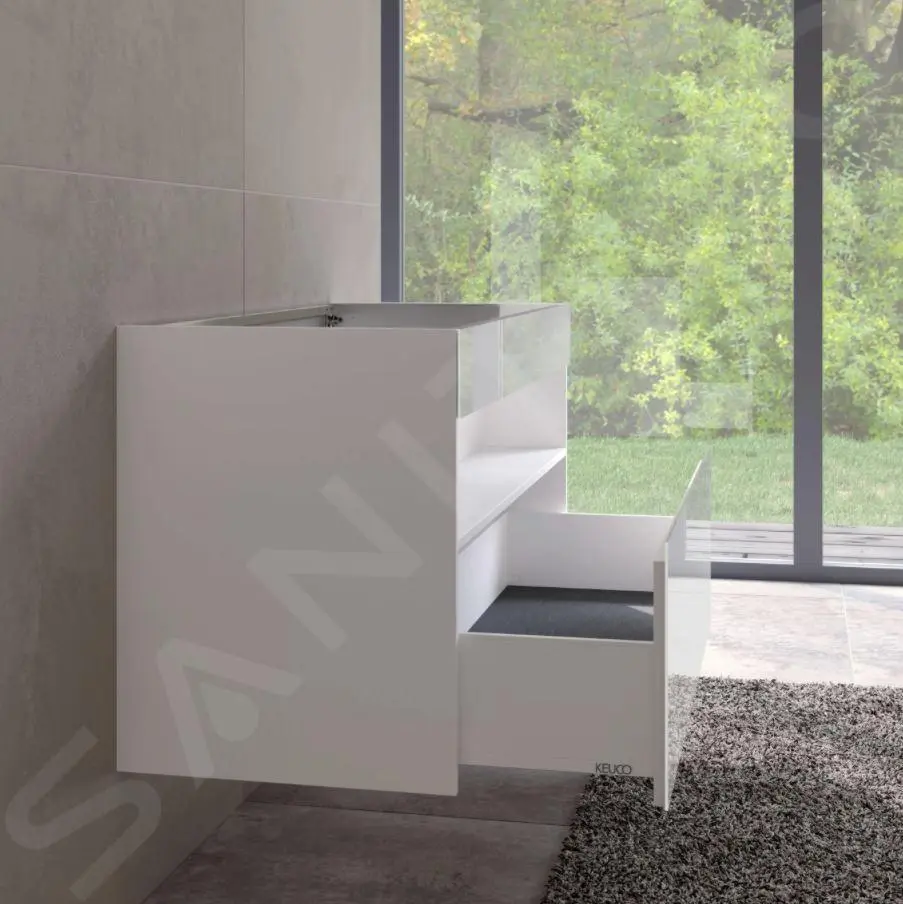 Keuco Stageline - Mueble Para Lavabo, 1200x625x490 Mm, Blanco 32882300000 - Imagen 4