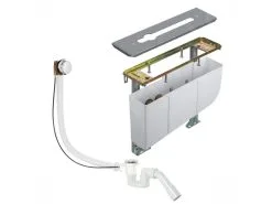 Kludi Rotexa - Juego De Desagüe Y Cuerpo Para Grifo De Borde De Bañera De 3 Orificios 7880205-00