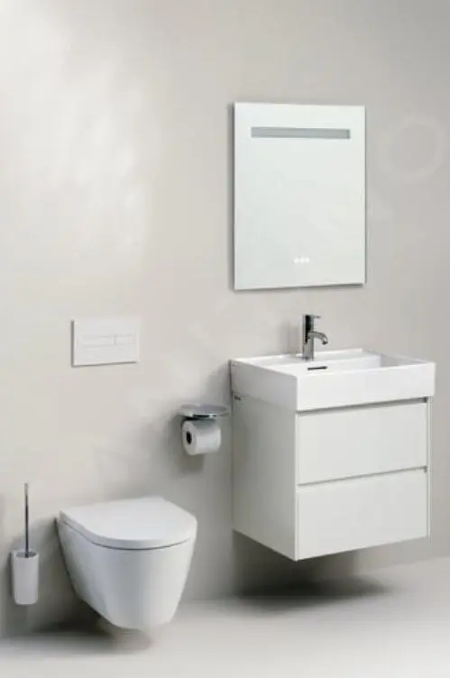 Laufen Lani - Mueble De Lavabo 58x44x52 Mm, 2 Cajones, Blanco Brillante H4035321122611 - Imagen 4