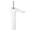 Hansgrohe PuraVida - Grifo Monomando De Lavabo 240 Con Desagüe, Blanco/cromo 15072400