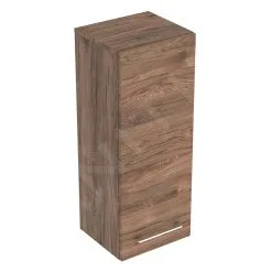 Geberit Selnova Square - Armario Superior Lateral 850x330x297 Mm, 1 Puerta, Nogal Hickory 501.278.00.1