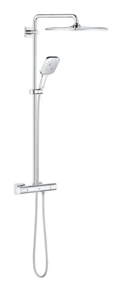 Grohe Rainshower SmartActive Cube - Conjunto De Ducha 310 Con Termostato, 3 Chorros, Cromo 26649000