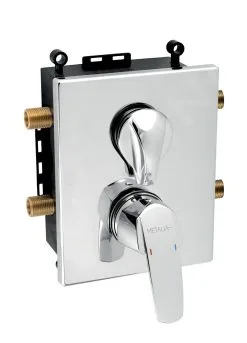 Novaservis Metalia 56 - Grifo Empotrado Para 2 Dispositivos Con Cuerpo, Cromo BOX56052R,0