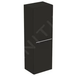 Ideal Standard I.Life A - Armario Alto Para Baño 400x300x1200 Mm, 1 Puerta Izquierda/derecha, Gris De Carbon Mate T5261NV