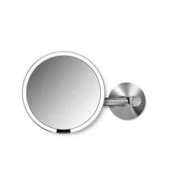 Simplehuman Espejos Cosméticos - Espejo Cosmético De Pared Con Iluminación LED, Acero Inoxidable Mate ST3003