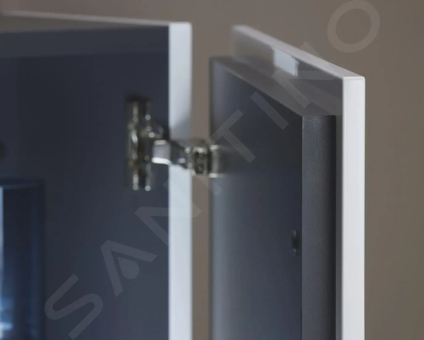 Duravit L-Cube - Armario Alto Para Baño 1760x400x363 Mm, Bisagras A La Izquierda, Blanco Mate LC1180L1818 - Imagen 8