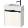 Duravit Ketho.2 - Mueble De Lavabo 440x484x238 Mm, 1 Puerta, Bisagras A La Derecha, Blanco Brillante K25072R22220000