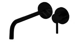 Paffoni Light - Grifo Empotrado De Lavabo, Con Cuerpo, De 2 Orificios, Negro Mate LIG006NO70