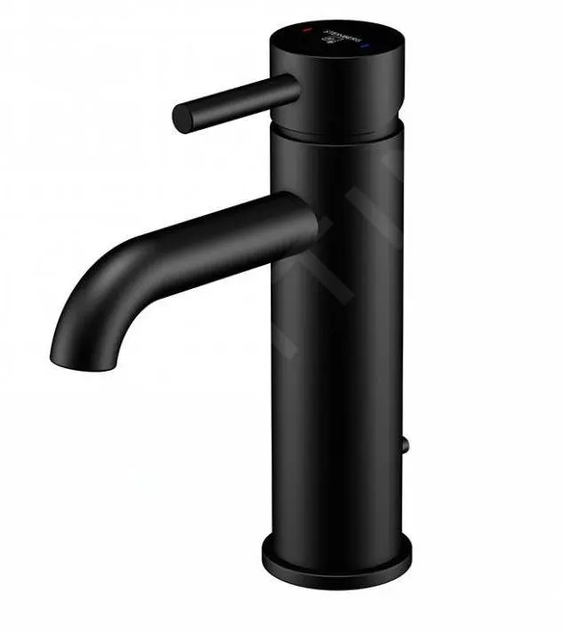 Steinberg 100 - Grifo De Lavabo, Con Desagüe, Negro Mate 100 1755 S