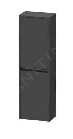 Duravit Ketho.2 - Armario 1320x400x240 Mm, 2 Puertas, Bisagras A La Derecha, Grafito Mate K21319R49490000