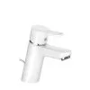 Kludi Pure&Easy - Grifo De Lavabo Con Desagüe, Cromo/blanco 373829165