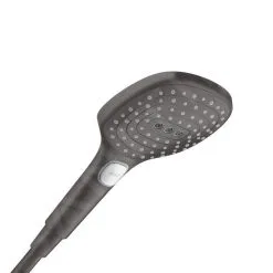 Hansgrohe Raindance Select E - Alcachofa De Ducha 120, 3 Chorros, Cromo Negro Cepillado 26520340