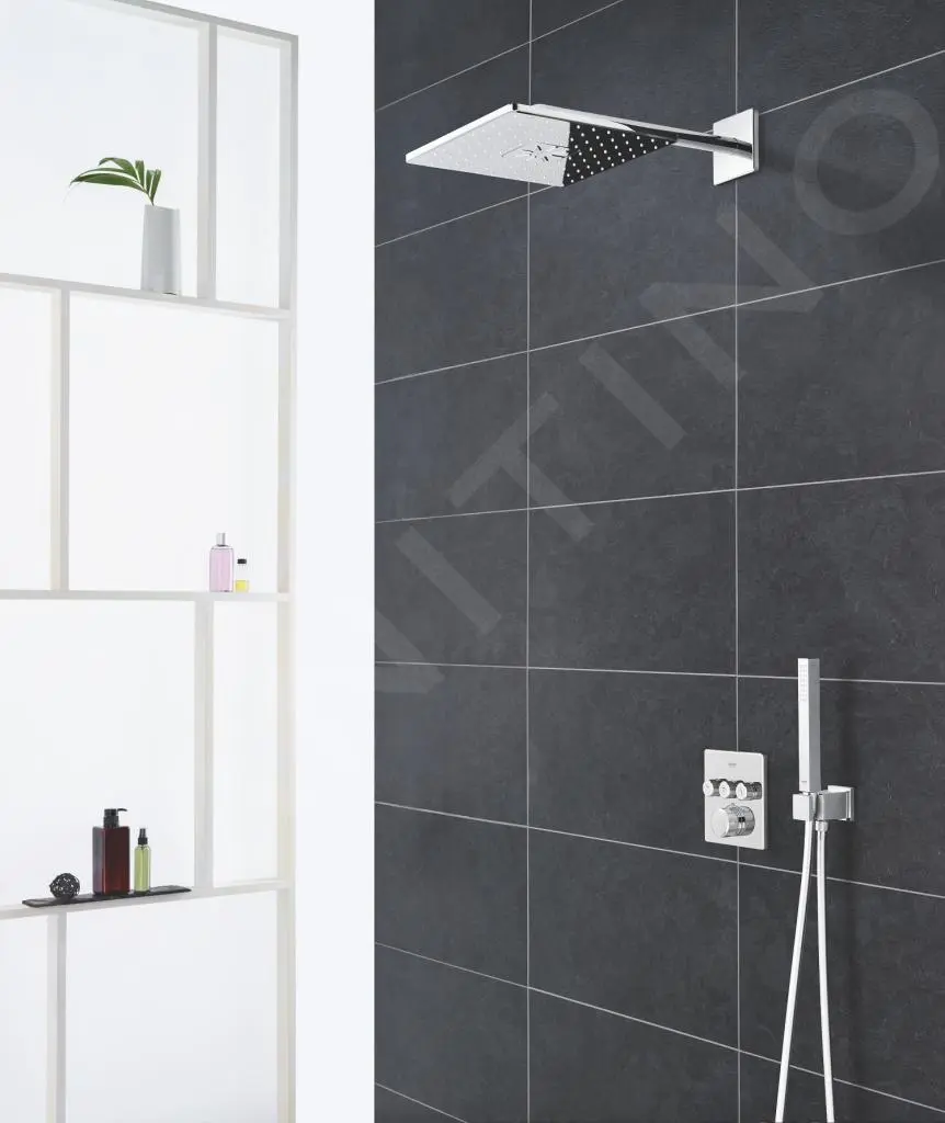 Grohe Rainshower SmartActive Cube - Rociador De Ducha 310, Brazo De Ducha 430 Mm, 2 Chorros, Cromo 26479000 - Imagen 7