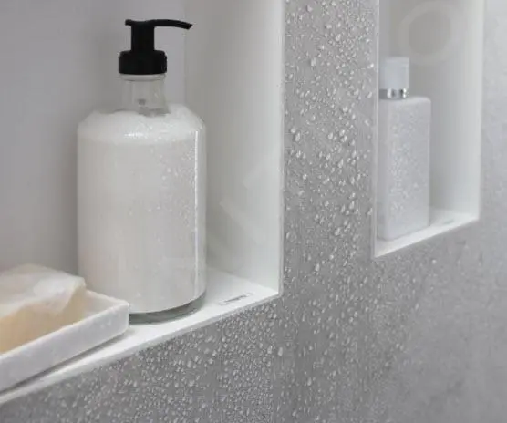 Hansgrohe XtraStoris Minimalistic - Hornacina De Pared, 300x300x140 Mm, Acero Inoxidable Cepillado 56079800 - Imagen 3