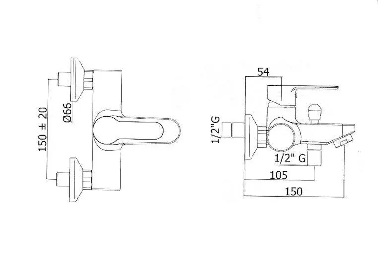 Paffoni Blu - Grifo De Bañera Con Accesorios, Cromo BLU023CR - Imagen 2