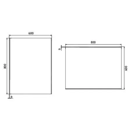 Nimco Espejos - Espejo Con Iluminación LED, 600x800 Mm, Aluminio ZP 9002 - Imagen 2