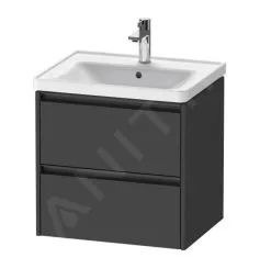 Duravit Ketho.2 - Mueble De Lavabo 549x584x455 Mm, 2 Cajones, Grafito Mate K25281049490000