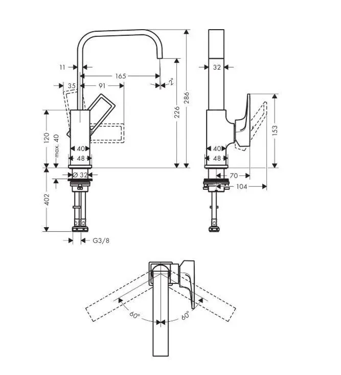 Hansgrohe Metropol - Grifo Monomando De Lavabo 230 Con Conjunto De Desagüe Push-Open, Cromo 74511000 - Imagen 2
