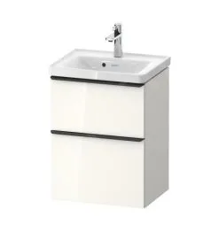 Duravit D-Neo - Mueble De Lavabo 625x484x372 Mm, 2 Cajones, Blanco Brillante DE4350022220000