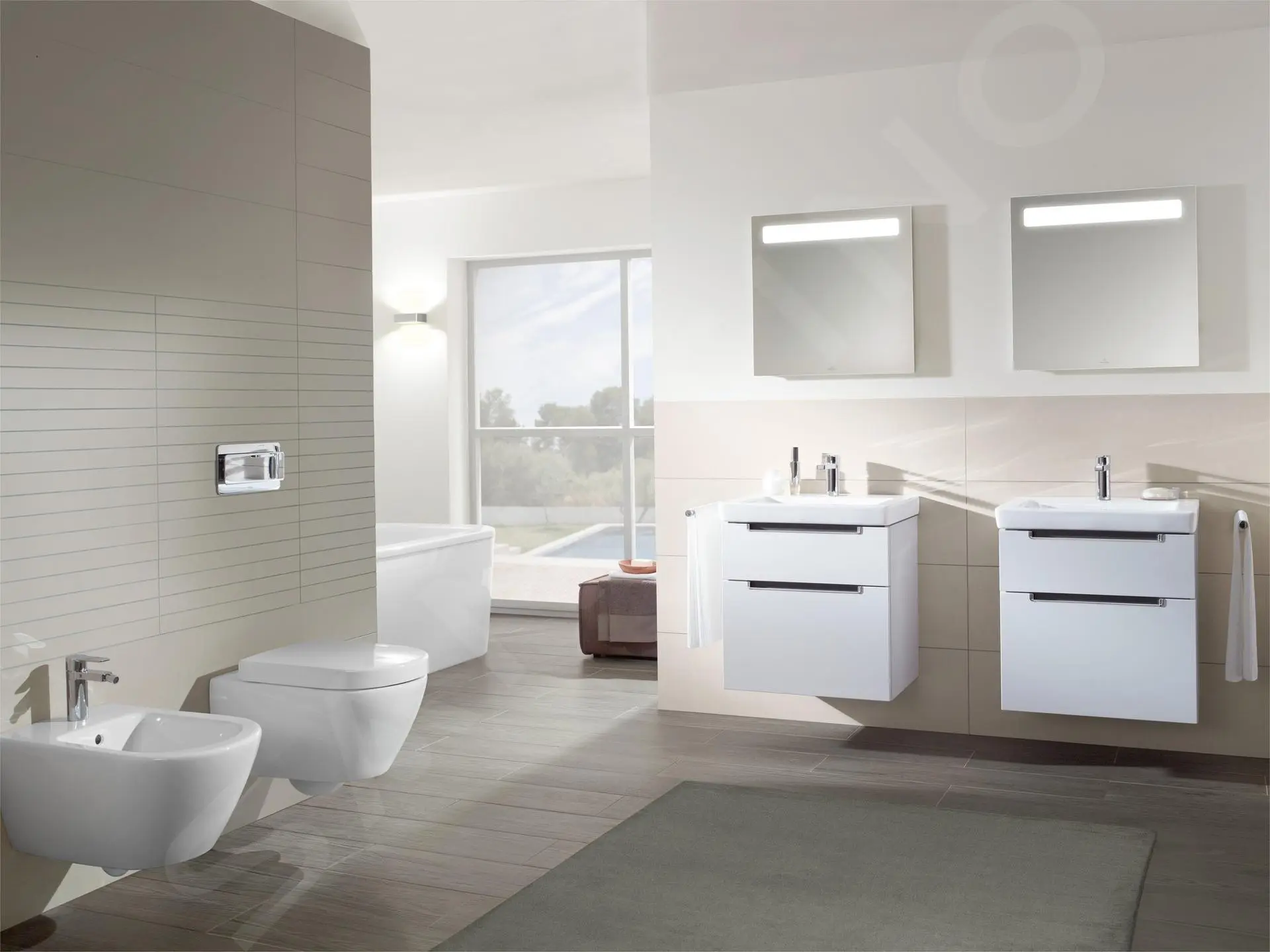 Villeroy & Boch Subway 2.0 - Mueble De Lavabo, 587x590x454 Mm, 2 Cajones, Glosy White A90910DH - Imagen 5
