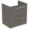 Ideal Standard I.Life A - Mueble Bajo Lavabo, 600x440x630 Mm, 2 Cajones, Cuarzo Gris Mate T5255NG
