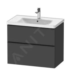 Duravit D-Neo - Mueble De Lavabo 784x625x452 Mm, 2 Cajones, Grafito Mate DE435504949