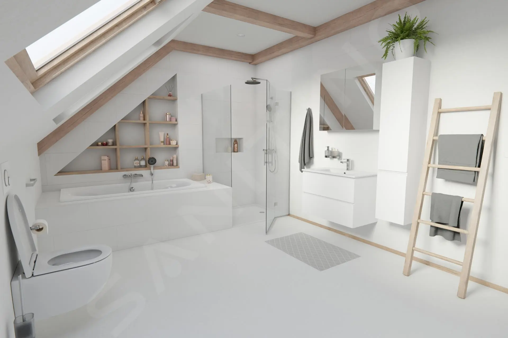 Kielle Aura - Armario Alto Colgante, 157x30x32 Cm, Blanco Brillante 50202010 - Imagen 6