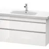 Duravit DuraStyle - Armario De Lavabo 610x1130x448 Mm, 2 Cajones, Blanco Brillante DS649502222