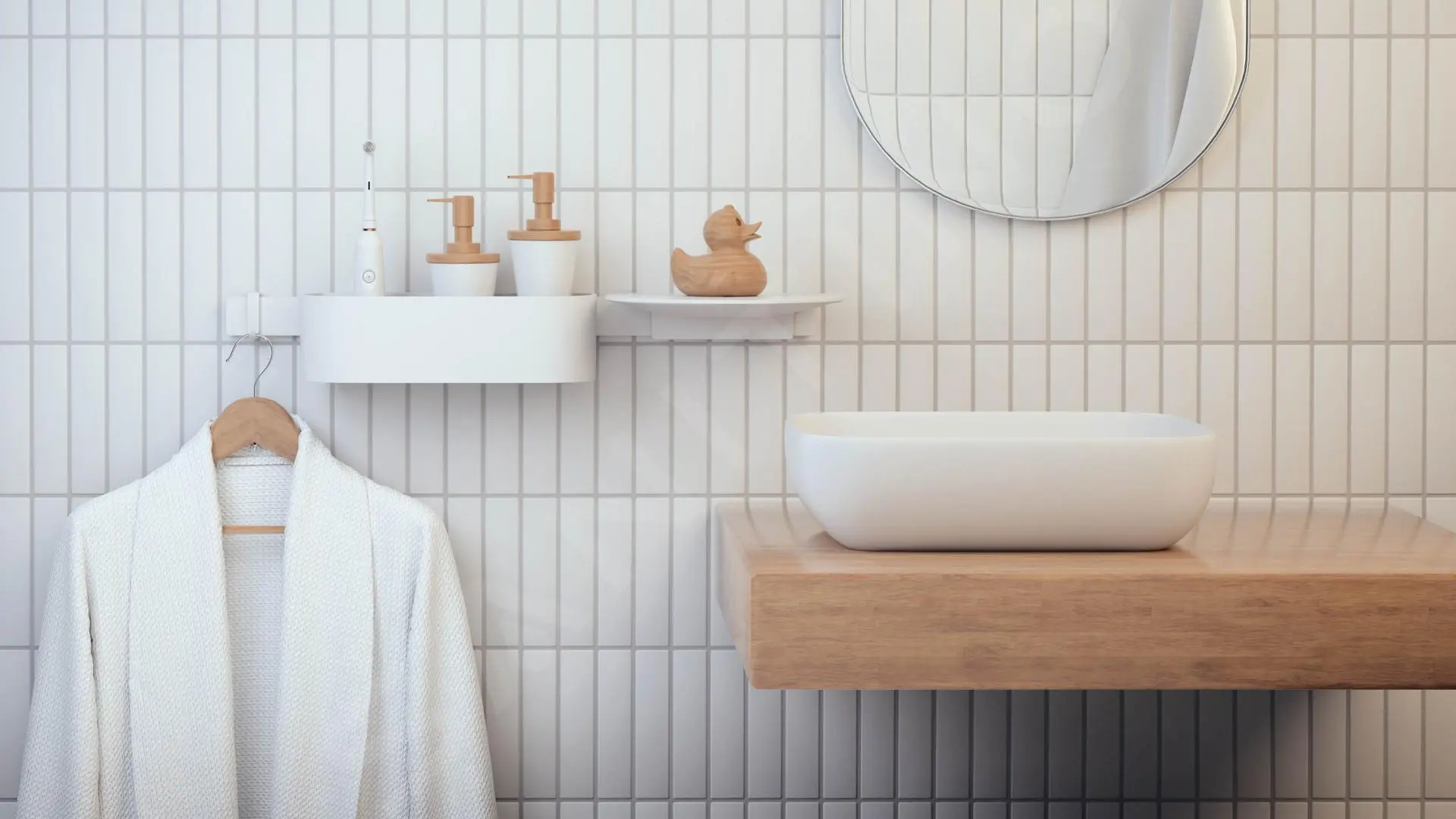 Hansgrohe WallStoris - Conjunto De Cabezal De Ducha 105, 3 Chorros, Termostato Y Accesorios De Baño, Blanco Mate 24250700 - Imagen 10