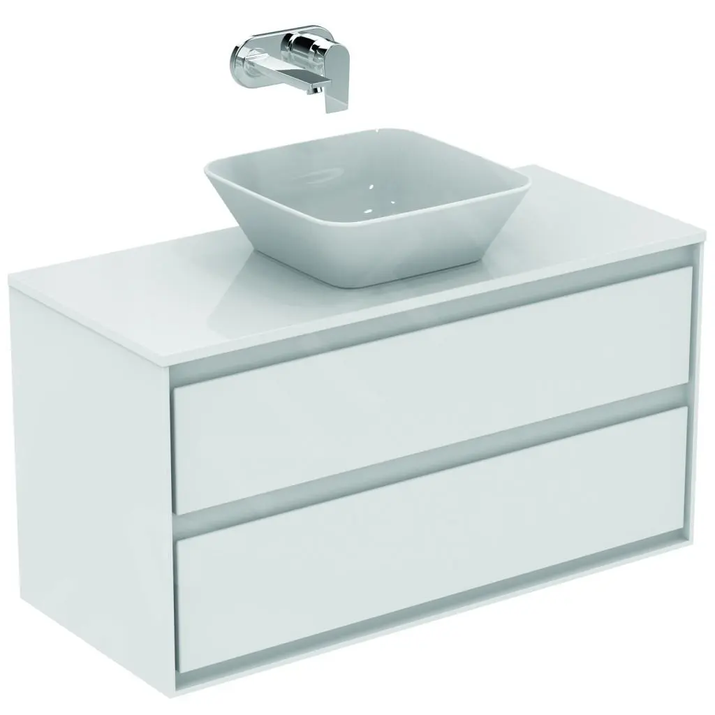Ideal Standard Connect Air - Mueble Bajo Lavabo, 1000x440x517 Mm, Blanco Brillante/blanco Mate E0821B2 - Imagen 3