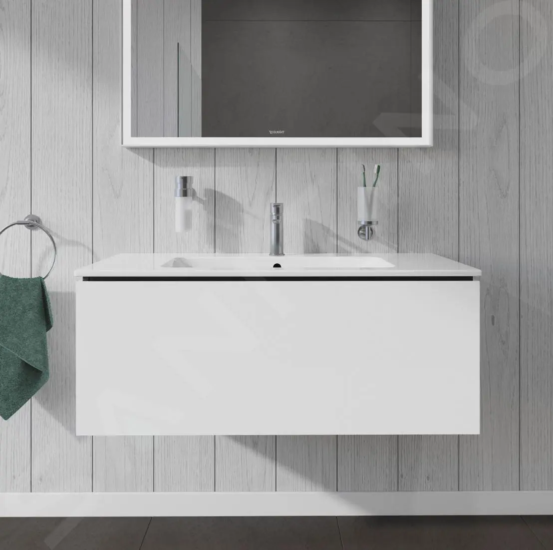 Duravit L-Cube - Armario De Lavabo 400x1020x481 Mm, 1 Cajón, Blanco Brillante LC614202222 - Imagen 5