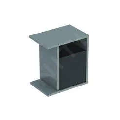 Geberit ICon Xs - Elemento Lateral Con Compartimento De Almacenamiento, 370x400x245 Mm, Platino Brillante 840139000