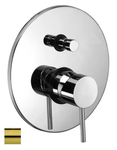 Paffoni Light - Grifo Empotrado Para 2 Dispositivos, Dorado LIG015HG