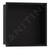 Hansgrohe XtraStoris Individual - Honracina De Pared Con Marco Decorativo, 300x300x100 Mm, Negro Mate 56098670