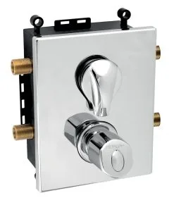 Novaservis Metalia 56 - Grifo Termostático Empotrado Para 2 Dispositivos Con Cuerpo, Cromo BOX56052RT,0