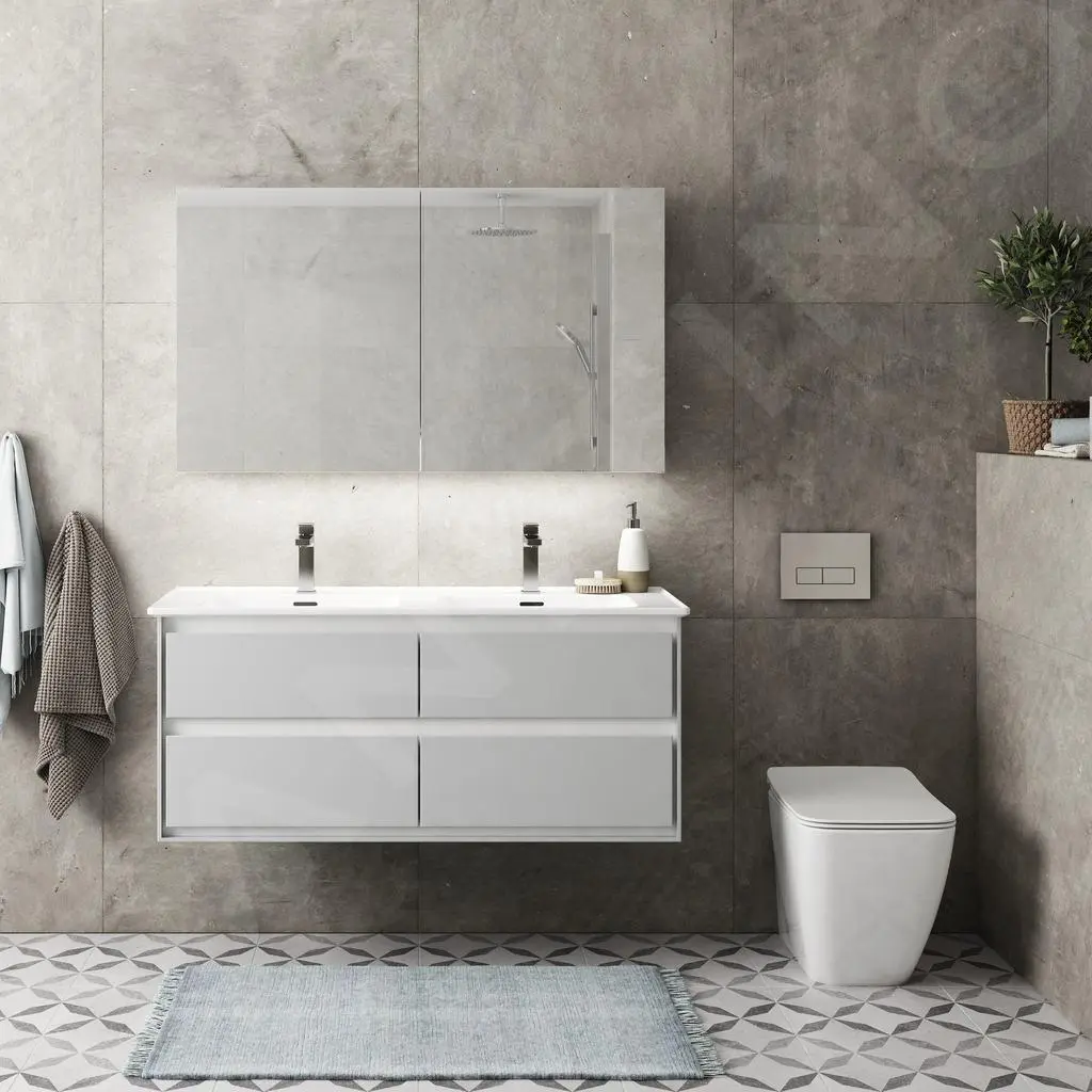 Ideal Standard Mirror&Light - Armario Con Espejo Con Iluminación LED Y Enchufe, 1000x700 Mm, Aluminio T3498AL - Imagen 4