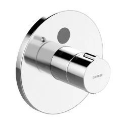 Hansa Electra - Grifo Electrónico De Ducha Con Termostato Empotrado, Con Alimentación De Red, Cromo 80909001