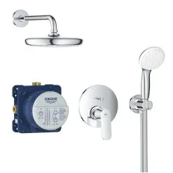 Grohe Eurosmart Cosmopolitan - Conjunto De Ducha Tempesta 210 Con Grifo Empotrado, Cromo 25219001