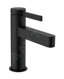 Hansgrohe Finoris - Grifo De Lavabo 110, Con Desagüe, EcoSmart, Negro Mate 76020670