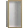 Hansgrohe XtraStoris Individual - Honracina De Pared Con Marco Decorativo, 300x150x100 Mm, Acero Inoxidable Cepillado/bronce Cepillado 56094140