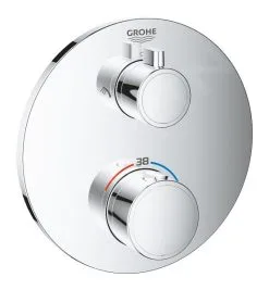 Grohe Grohtherm - Grifo Termostático De Ducha Para Dos Dispositivos, Cromo 24076000