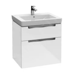 Villeroy & Boch Subway 2.0 - Mueble De Lavabo, 587x590x454 Mm, 2 Cajones, Glosy White A90910DH